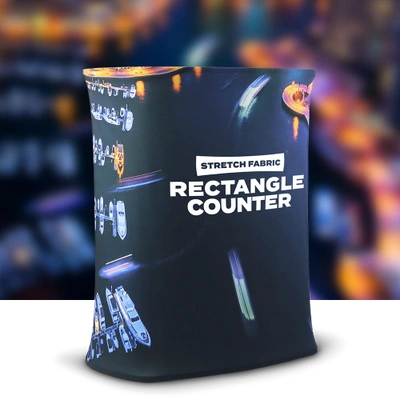 Stretch Fabric Counter Rectangle With Background