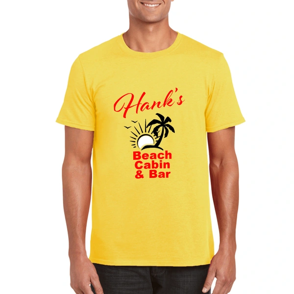 Custom Printed T-Shirt - Yellow - Beach Cabin