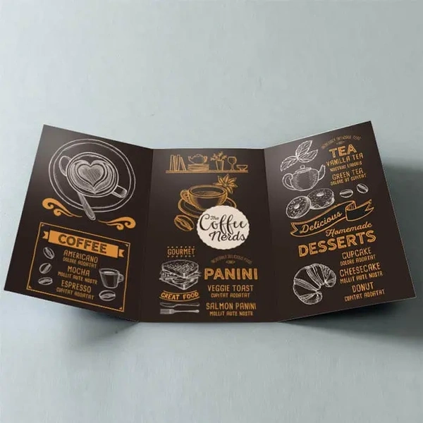  Creased Menu