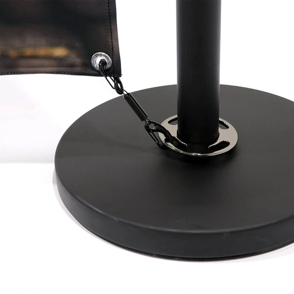 Cafe-Barrier Economy Detail Spring-Clip-Base With Double-Sided Graphic